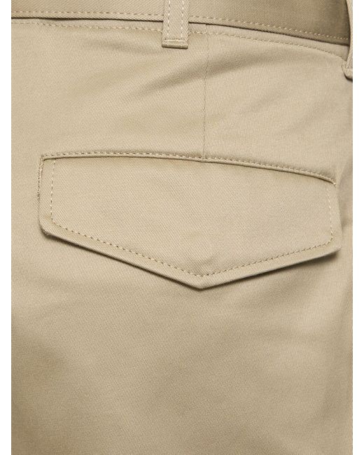 Pantaloni larghi in gabardina di cotone di Sacai in Natural