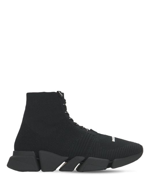 Sneakers Speed 2.0 De Punto Con Cordones Balenciaga de hombre de color  Negro | Lyst
