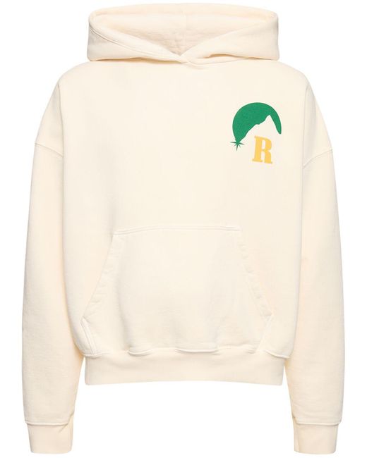 Rhude Natural Moonlight Cotton Hoodie for men