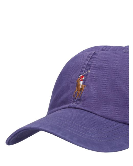 Polo Ralph Lauren Purple Logo Cotton Baseball Cap for men