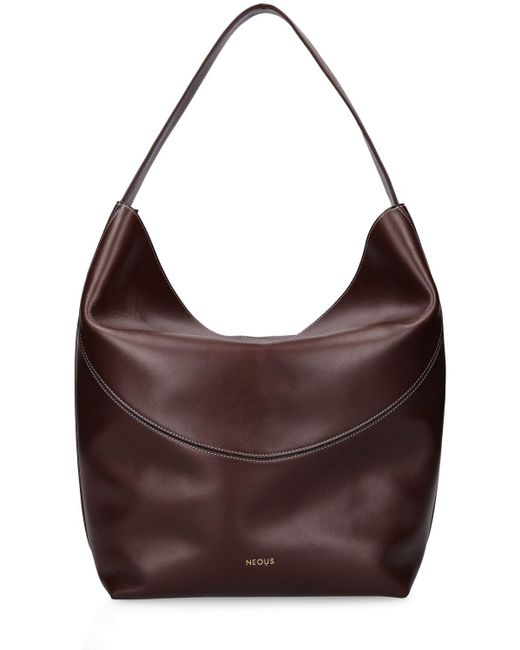 Neous Brown Pavo Leather Tote Bag