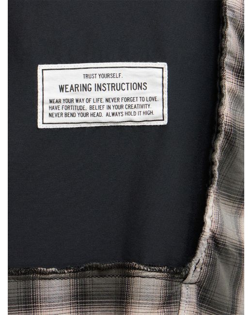 Uomo Double-Layered Shirt di Maison Mihara Yasuhiro in Black da Uomo