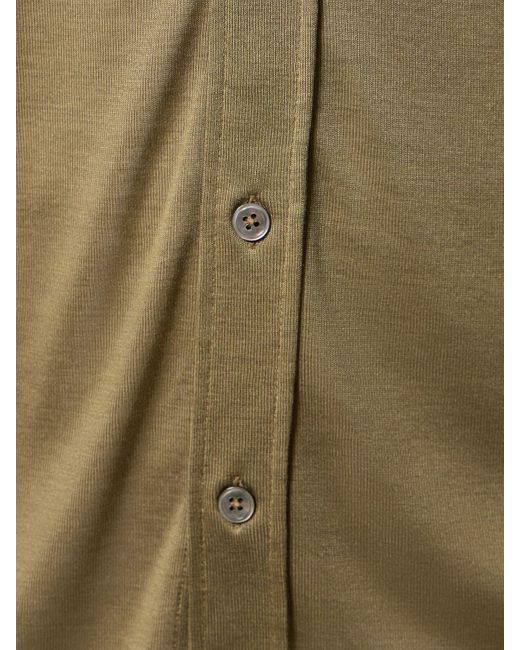 Camicia in seta di Tom Ford in Green da Uomo
