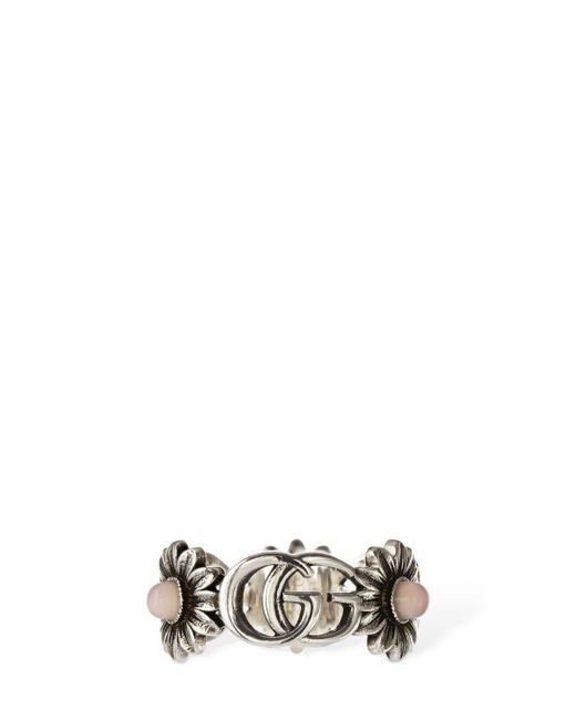 Gucci Double G Mother of Pearl Bracelet, Size 18