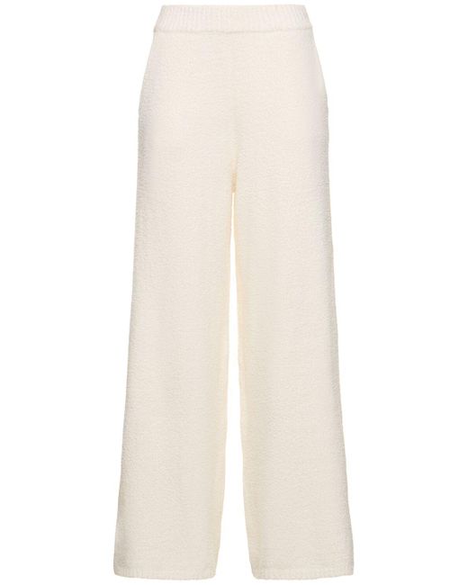 WeWoreWhat White Wide Leg Knitted Pants