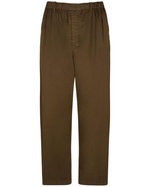 Lemaire Natural Stretch Waist Loose Cotton Pants for men