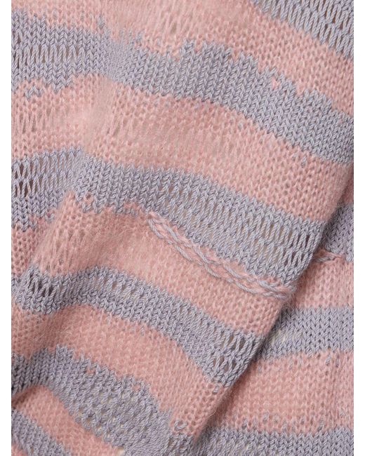 Pull-over en coton mélangé karita Acne en coloris Pink