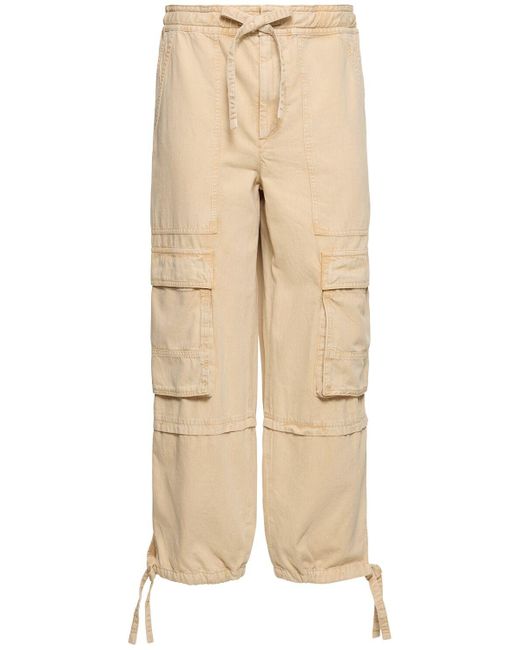 Isabel Marant Natural Ivy Cotton Cargo Pants