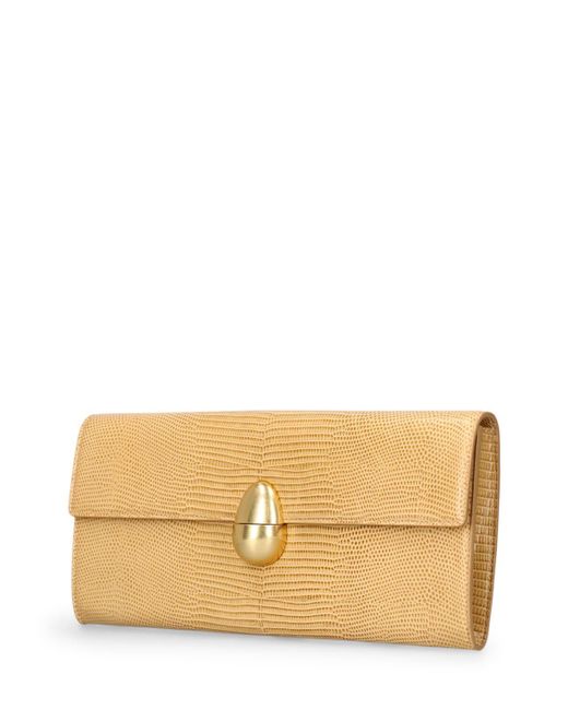 Neous Natural Phoenix Embossed Leather Clutch