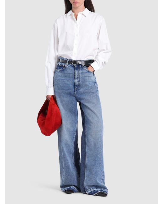 Stella McCartney Blue Damen Weite Jeans