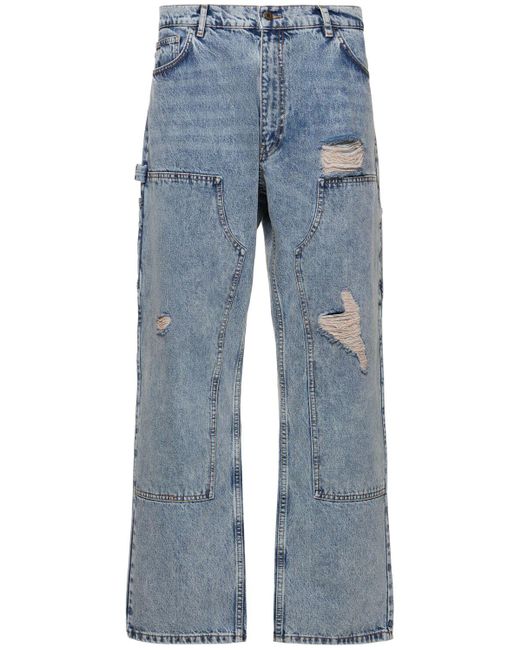 Moschino Abgetragene Denim-carpenter-jeans in Blue für Herren