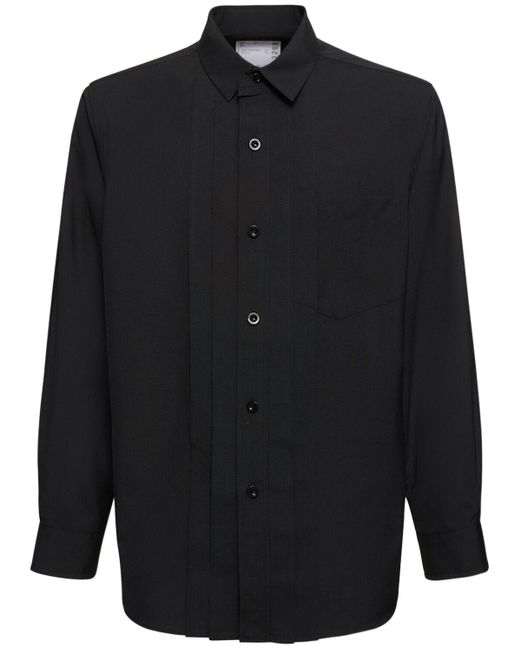 Sacai Black Anzughemd