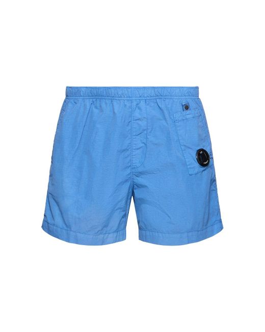C P Company Blue Lens Swim Shorts for men