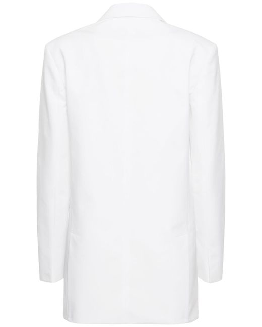 Giacca monopetto in cotone di Valentino in White
