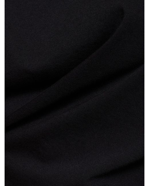 Camiseta corta de algodón orgánico Agolde de color Black