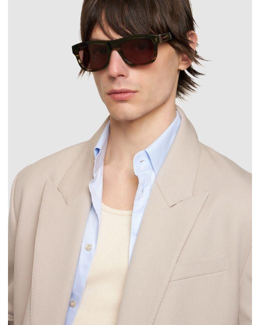 Gafas de sol de acetato Gucci de hombre de color Brown