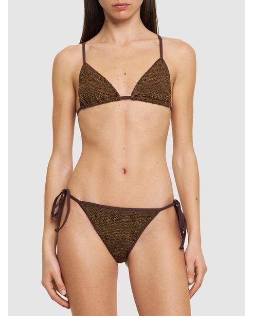 Bondeye Brown Luana Triangle Bikini Top