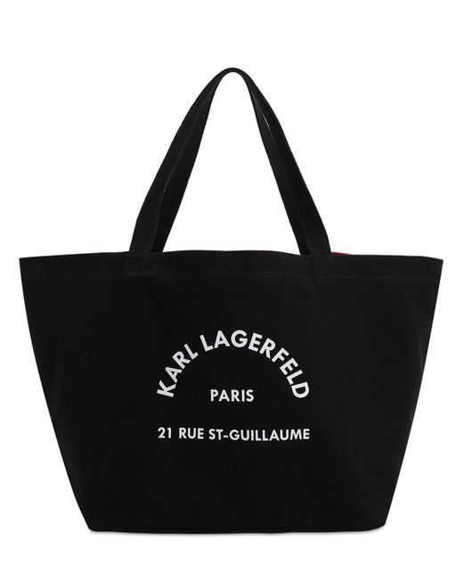 Karl Lagerfeld Black Rue St Guillaume Tote Bag