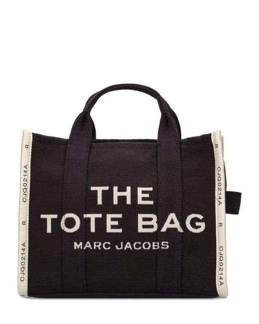 Marc Jacobs The Medium Tote Cotton Jacquard Bag in Black | Lyst