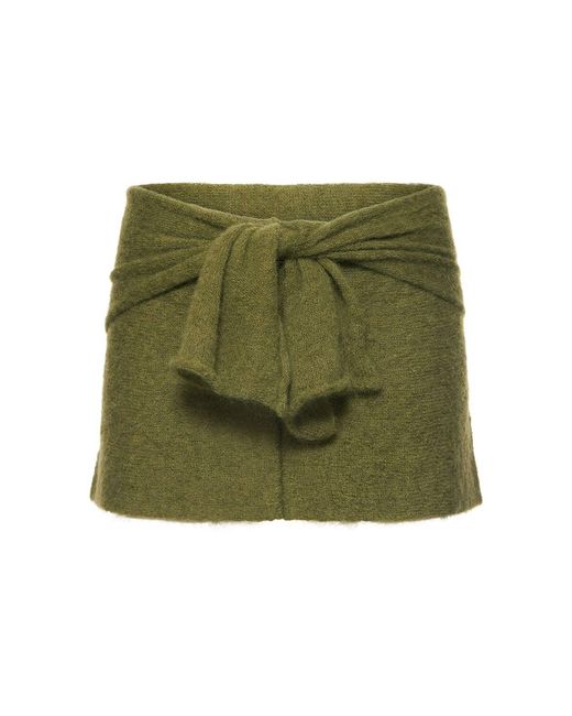GIMAGUAS Green Aconcagua Knitted Mini Skirt