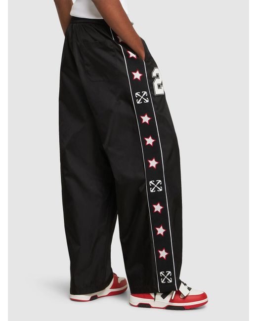 Pantalones deportivos de nylon Off-White c/o Virgil Abloh de hombre de color Black
