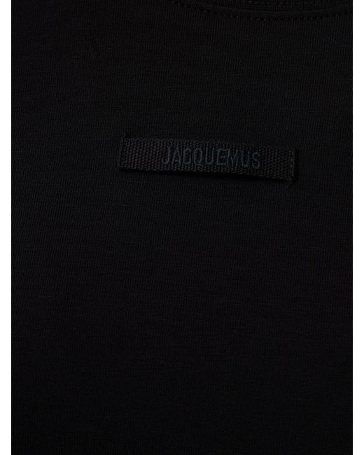 Camiseta de algodón Jacquemus de color Black