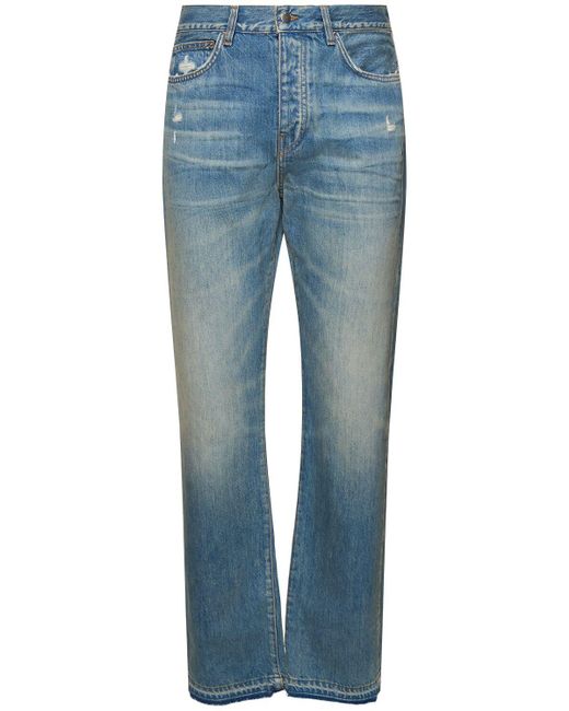 Amiri Blue Straight Cotton Denim Jeans for men