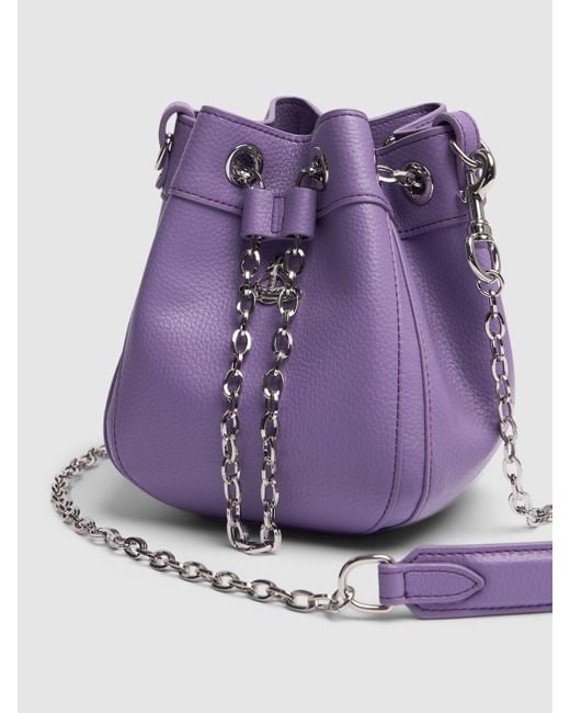 Bolso bucket chrissy de piel sintética Vivienne Westwood de color Purple
