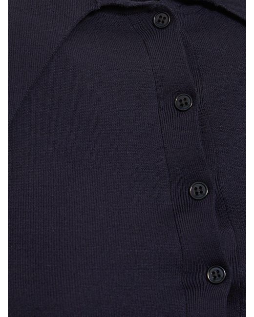 16Arlington Blue Polohemd Aus Baumwoll/seidenstrick "vitara"