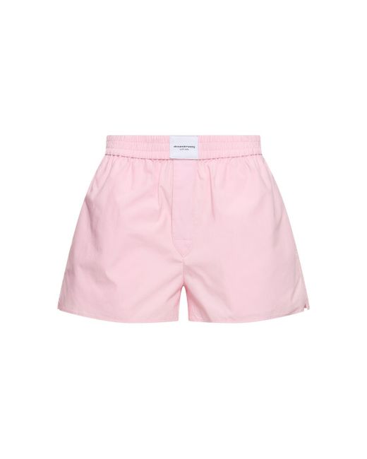 Shorts bóxer de algodón Alexander Wang de color Pink