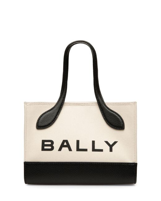 Bally Black Bar Keep On Logo-print Tote