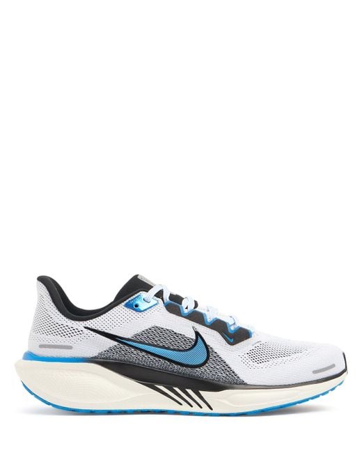 Nike White Air Zoom Pegasus 41 Sneakers/Photo Blu for men