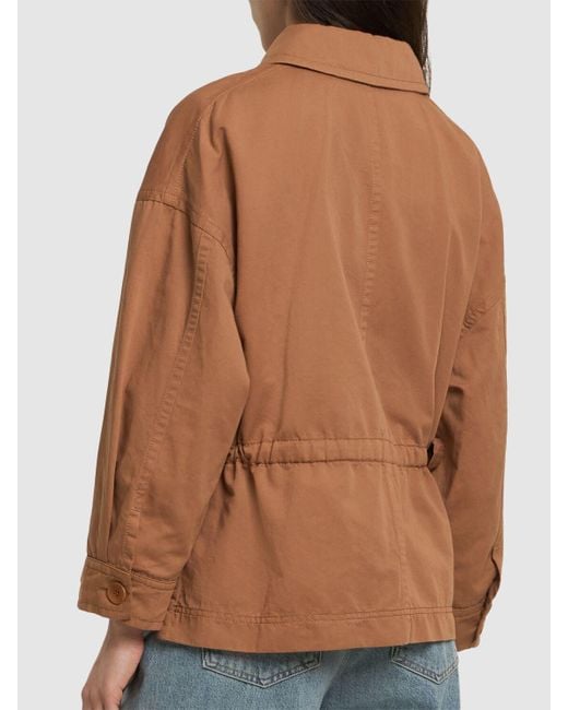 Mujer Chaqueta De Lino Y Algodón Weekend by Maxmara de color Brown
