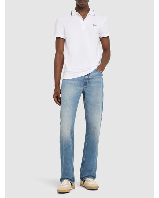 メンズ Zegna ポロシャツ White