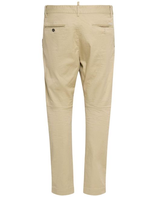 メンズ DSquared² Sexy ストレッチコットンチノパンツ Natural