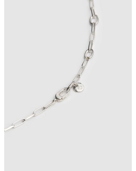 Dodo Metallic Lock Chain Necklace
