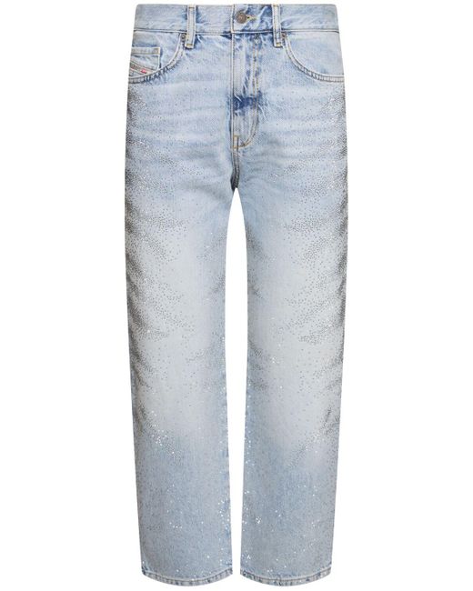 DIESEL Blue 2016 D-Air Embellished Straight Jeans