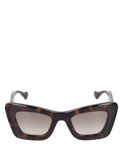 Gafas de sol cat-eye Gucci de color Black