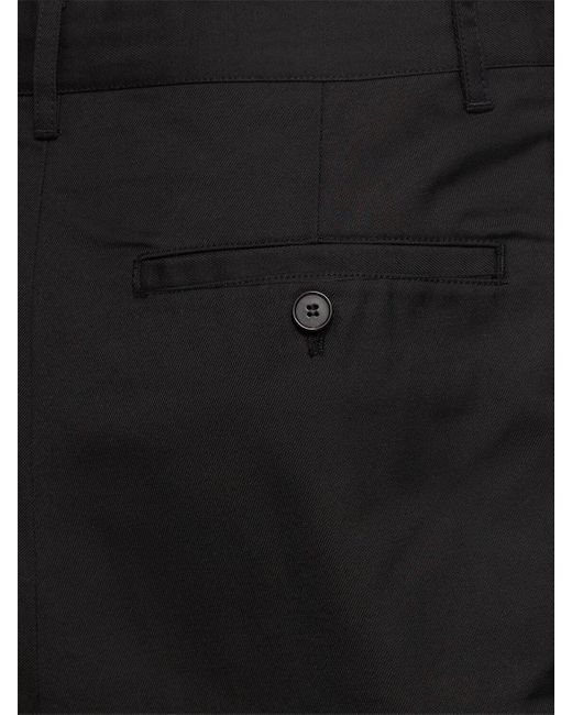 Shorts chino baggy di DUNST in Black da Uomo