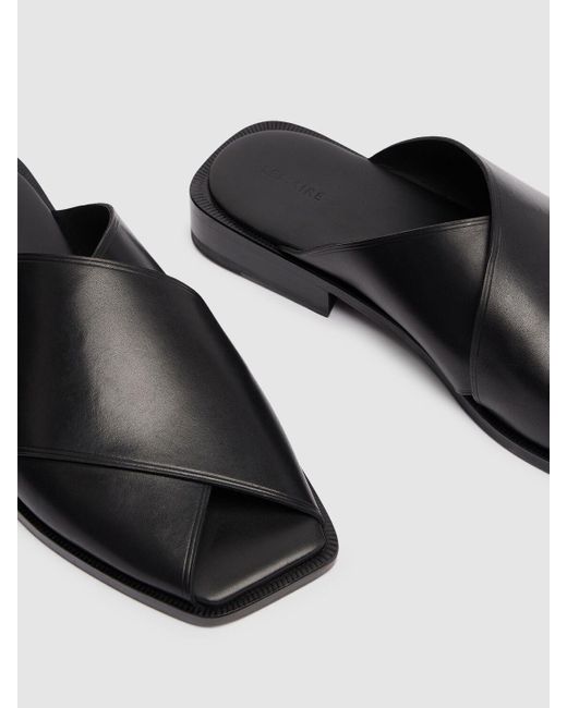 Lemaire Cross Flat Sandals in Black for Men | Lyst