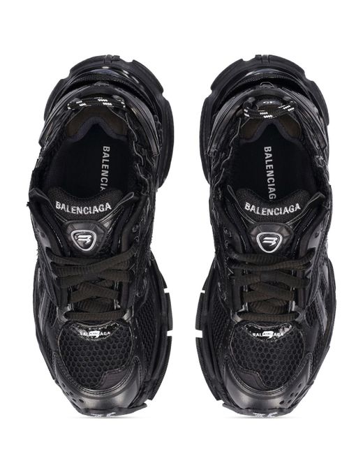 Balenciaga Black 40mm Hohe Sneakers Aus Kunstleder "runner"