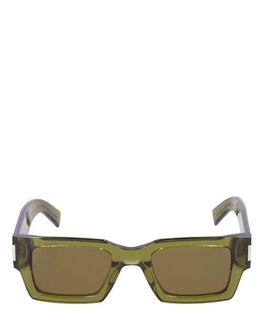 Saint Laurent Green Sl 572 Acetate Sunglasses