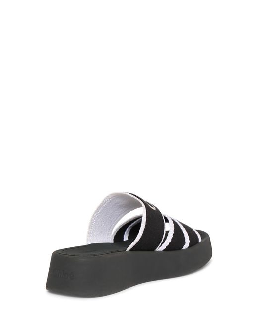 Chloé Black 35mm Mila Canvas Flat Shoes