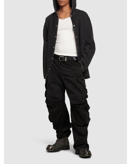 Pantaloni cargo oval-d in cotone di DIESEL in Black da Uomo