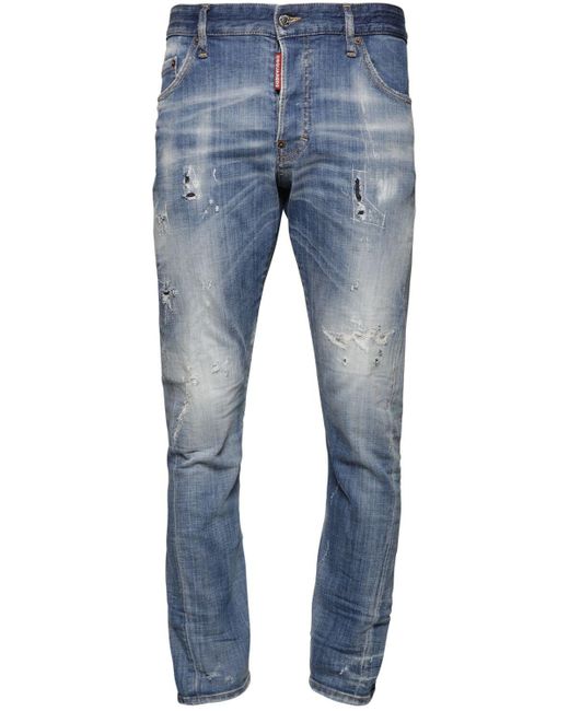 DSquared² Blue 16.5cm Sexy Twist Cotton Denim Jeans for men