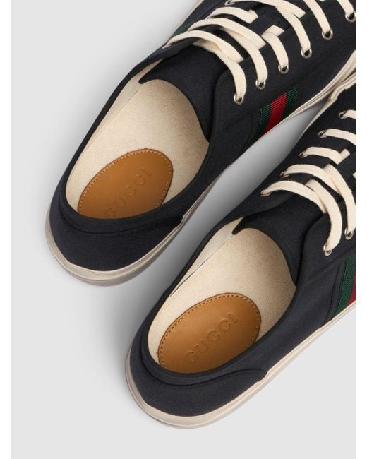 Sneakers en toile web julio Gucci pour homme en coloris Black