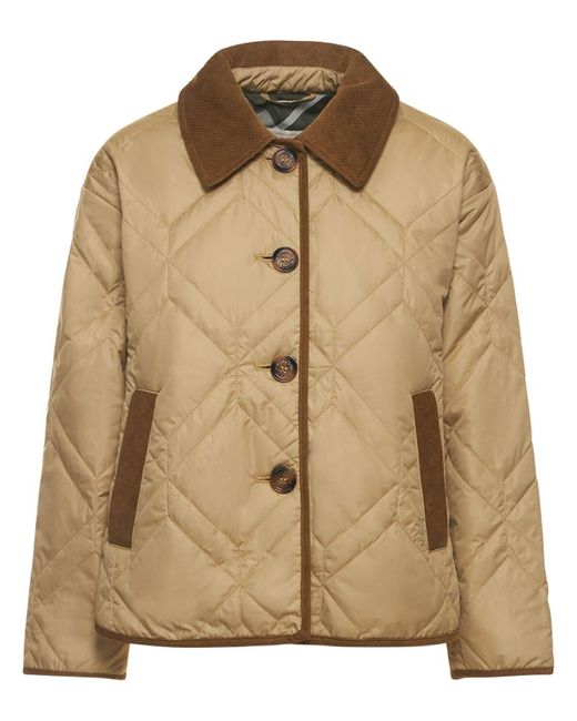 Barbour Barrhead Quilted Jacket in Natural Lyst UK