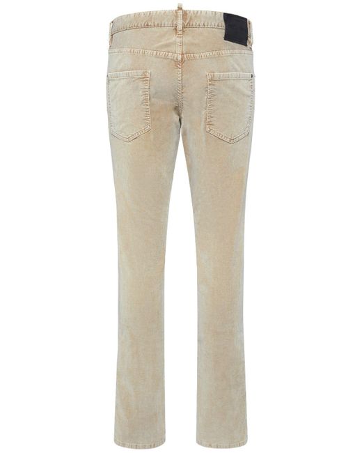DSquared² Natural Cool Guy Marble Corduroy 5 Pocket Jeans for men