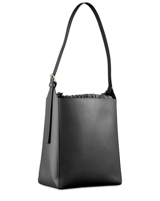 A.P.C. Black Virginie Leather Shoulder Bag
