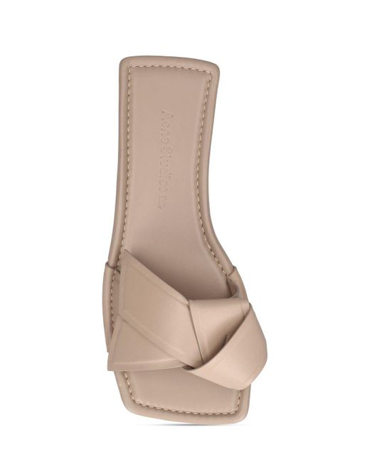 Acne Pink Flache Schuhe Aus Leder "musubi"